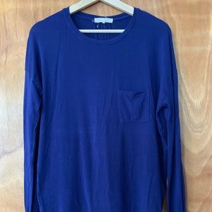 Royal blue long sleeve shirt